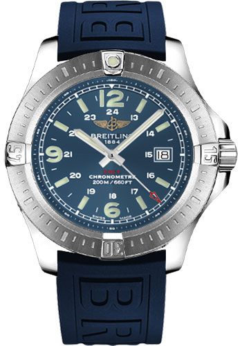 The sturdy replica Breitling Colt A7438811 watches are made from stainless steel.