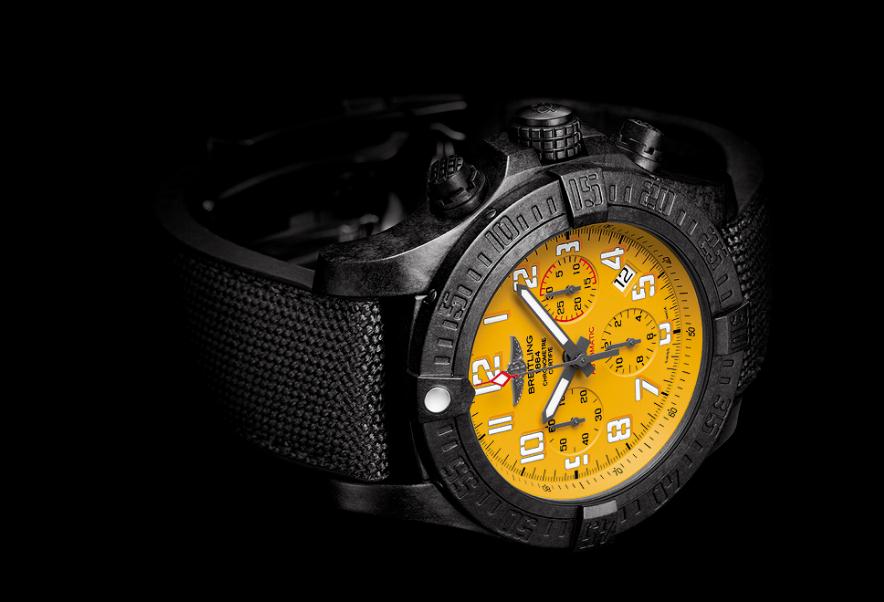 The sturdy copy Breitling Avenger Hurricane XB0180E4 watches are made from Breitlight®.