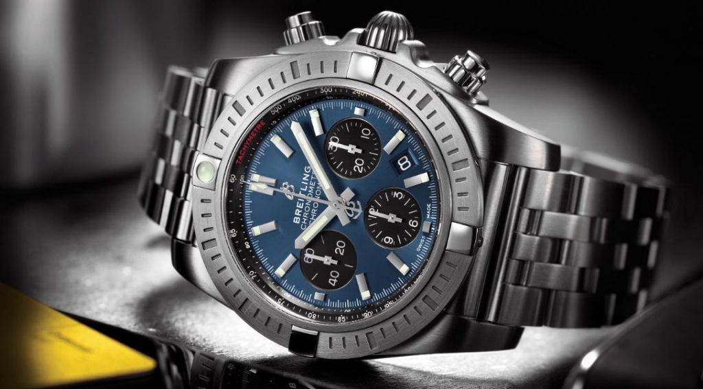 The water resistant fake Breitling Chronomat AB0115101 watches are made from stainless steel.