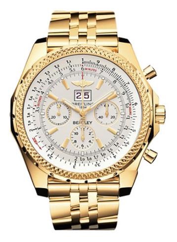 The 48.7 mm fake watches are made from 18k gold.