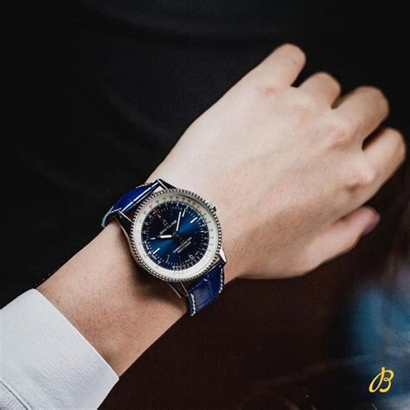 The charming copy watches have blue dials.