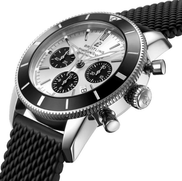 The 44 mm replica watches are made from stainless steel.